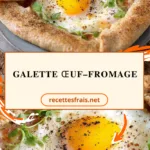 Galette œuf–fromage