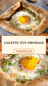 Galette œuf–fromage