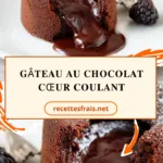 Gâteau au chocolat cœur coulant