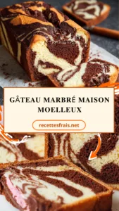 Gâteau marbré maison moelleux