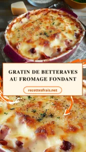 Gratin de betteraves au fromage fondant