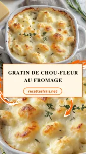 Gratin de chou-fleur au fromage