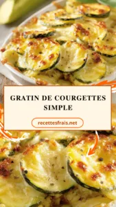 Gratin de courgettes simple