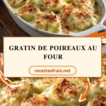 Gratin de poireaux au four