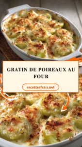 Gratin de poireaux au four