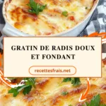 Gratin de radis doux et fondant