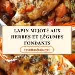 Lapin mijoté aux herbes et légumes fondants