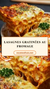 Lasagnes gratinées au fromage