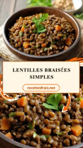 Lentilles Braisées Simples