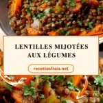 Lentilles mijotées aux légumes