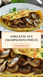 Omelette aux champignons poêlés
