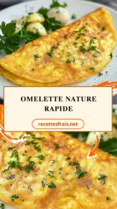Omelette nature rapide