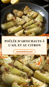 Poêlée d’artichauts à l’ail et au citron