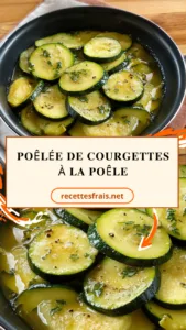 Poêlée de courgettes à la poêle