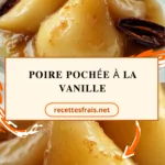 Poire pochée à la vanille