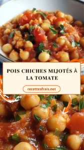 Pois chiches mijotés à la tomate