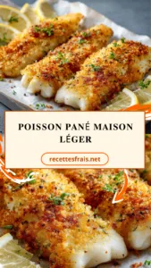 Poisson pané maison léger