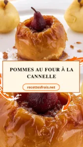 Pommes au four à la cannelle