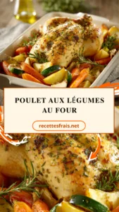 Poulet aux légumes au four