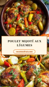 Poulet mijoté aux légumes