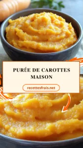 Purée de carottes maison