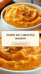 Purée de carottes maison