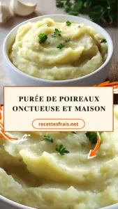 Purée de poireaux onctueuse et maison
