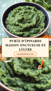 Purée d’épinards maison onctueuse et légère