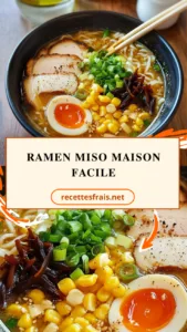Ramen miso maison facile
