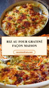 Riz au four gratiné façon maison