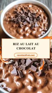Riz au lait au chocolat