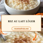 Riz au lait léger