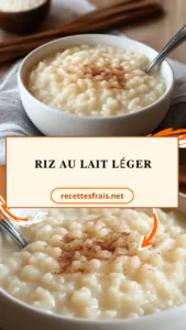 Riz au lait léger
