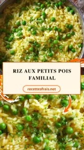 Riz aux petits pois familial