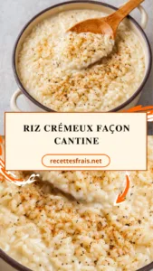 Riz crémeux façon cantine