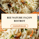 Riz nature façon bistrot
