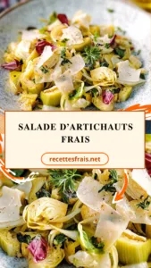 Salade d’artichauts frais