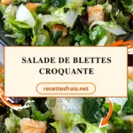 Salade de blettes croquante