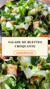 Salade de blettes croquante