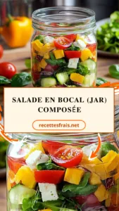 Salade en bocal (jar) composée