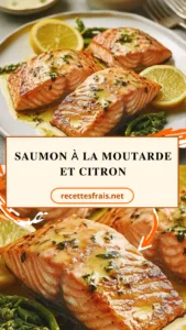 Saumon à la moutarde et citron