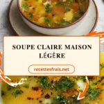 Soupe claire maison légère