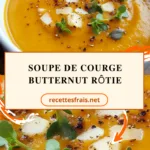 Soupe de courge butternut rôtie
