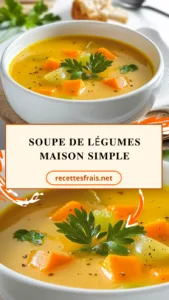 Soupe de légumes maison simple