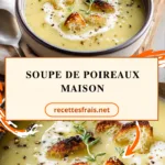Soupe de poireaux maison