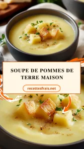 Soupe de pommes de terre maison