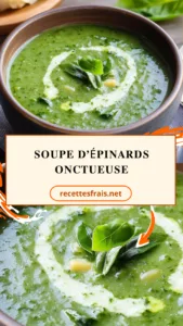 Soupe d’épinards onctueuse