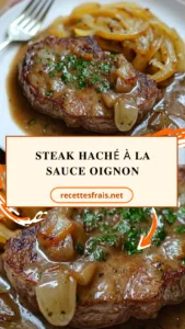 Steak haché à la sauce oignon