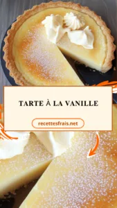 Tarte à la vanille