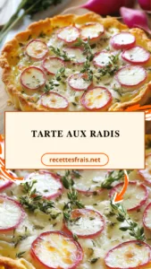 Tarte aux radis